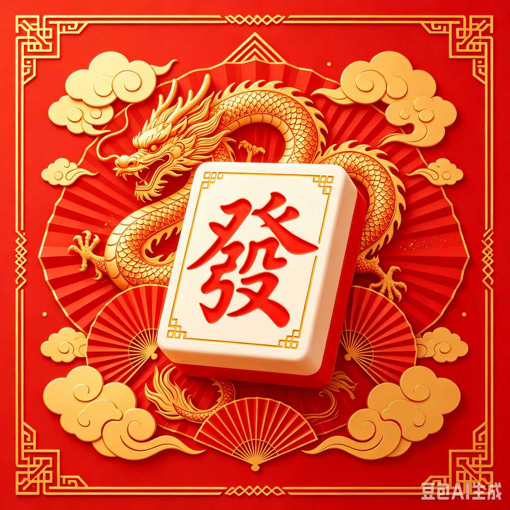 decorative text mahjong set