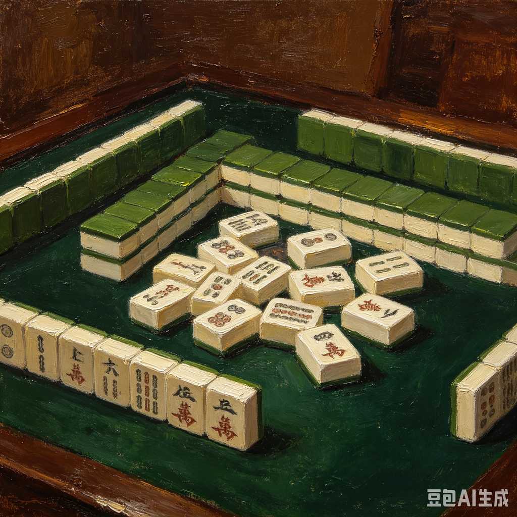 modern color mahjong tiles