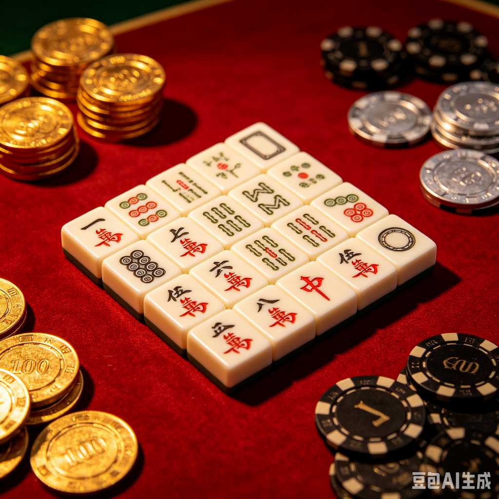 modern text mahjong tiles
